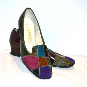 Vintage Shoes Colorblock Cobblers Nice Heel